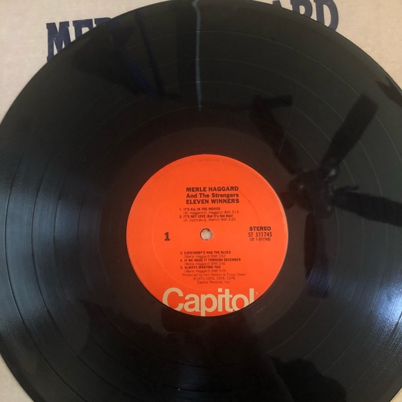 Merle Haggard And The Strangers Eleven Winners Vinyl Record - Picture 3 of 4